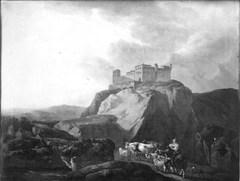 Landschaft mit Felsenschloss by Georges-Frédéric Meyer