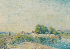 Le barrage du canal du Loing à Saint-Mammès by Alfred Sisley