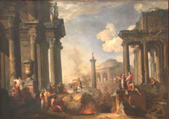 Le dévouement de Marcus Curtius by Giovanni Paolo Panini