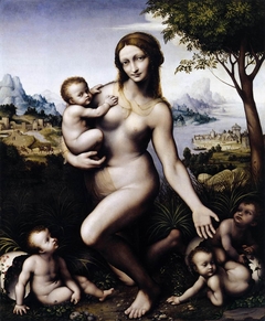 Leda with their children by Giampietrino