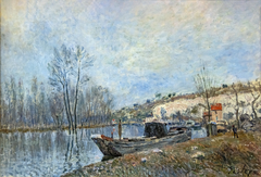 Les Bords du Loing vers Moret by Alfred Sisley