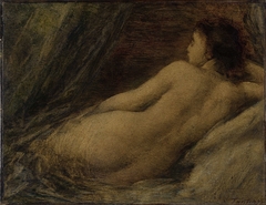 Liggende naakte vrouw by Henri Fantin-Latour