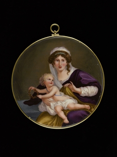 Madone à l'enfant by Anonymous