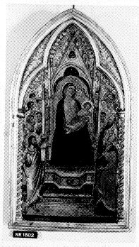 Madonna enthroned with saints by Giovanni del Biondo