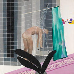 Man In Shower in Beverly Hills by David Hockney