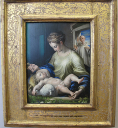 Maria mit dem Kind und dem hl. Bruno by Parmigianino