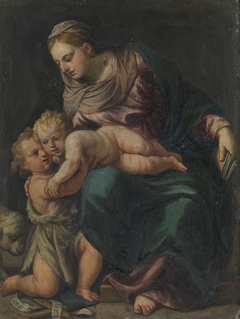 Maria mit dem Kinde und dem Johannesknaben by Alessandro Turchi