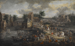 Market Day by Adriaen F. Boudewyns