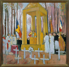 Messe devant la tombe d'Ernest Psichari by Maurice Denis