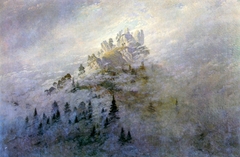 Morning mist in the mountains by Caspar David Friedrich