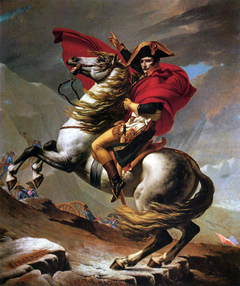 Napoleon am St. Bernhard by Jacques-Louis David