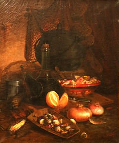 Nature morte à l'orange by Toussaint Roussy