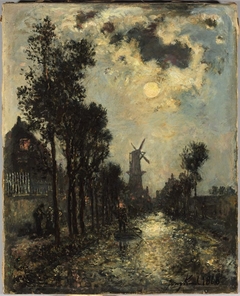 Night Scene, Rotterdam by Johan Jongkind