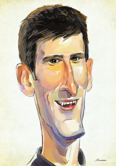 Novak Djokovic by Milena Gaytandzhieva