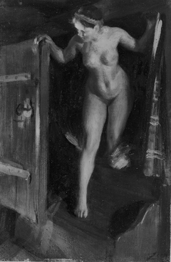 Nude Girl in Doorway by Anders Zorn