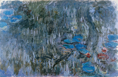 Nymphéas, reflets de saule by Claude Monet