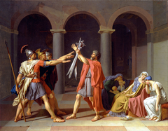 Oath of the Horatii by Anne-Louis Girodet de Roussy-Trioson