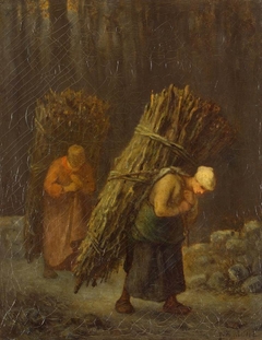 Peasant Women with Brushwood by Jean-François Millet