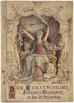 Personificatie van de schilderkunst by Abraham Henriques de Souza