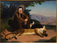 Peter Quivey and the Mountain Lion by Charles Christian Nahl