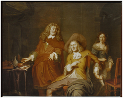 Portait of Herck Waerden (d1688) and Dirck Waerden (d1689) by David van der Plas