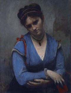 Portrait de Mariette Gambay by Jean-Baptiste-Camille Corot