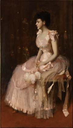 Portrait of a Lady in Pink by William Merritt Chase