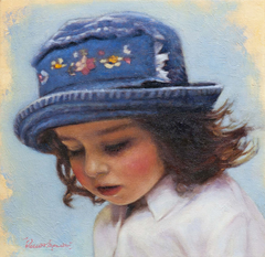 "Portrait of a little girl" by Οδυσσέας Οικονόμου