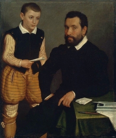 Portrait of a Man and a Boy (Count Alborghetti & Son) by Giovanni Battista Moroni