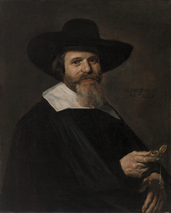 Portrait of a Man Holding a Watch by Frans Hals