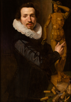 Portrait of a Man with a Lay Figure by Werner van den Valckert