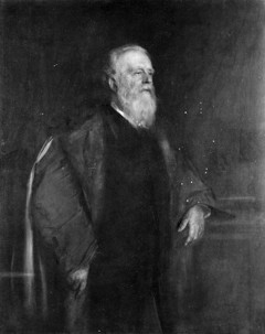 Portrait of an old bearded man; Kniestück des Großherzogl. sächs. Geheimrat v. Helldorf by Franz von Lenbach