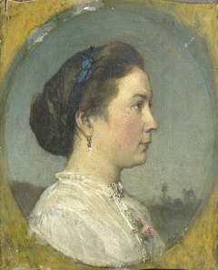 Portrait of Catharina Hendrika Horn, the Artist's Wife by Jacob Maris