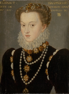 Portrait of Elizabeth of Austria, Wife of King Charles IX of France by François Clouet