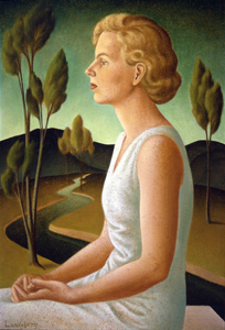 Portrait of Inez by Helen Lundeberg