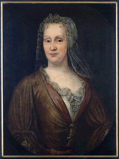 Portrait of Margaretha Heshuysen (1662-1740) by onbekend