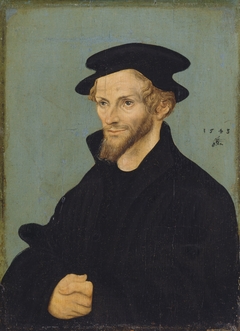 Portrait of Philipp Melanchthons (pendant of GK 17) (1543) by Lucas Cranach the Elder