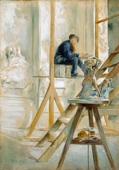 Portrait of Rodin in his Studio by Allan Osterlind