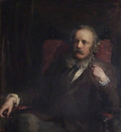 Portrait of the Artist's Husband Henry with a Pipe by Anna Lea Merritt