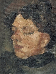 Portret van Agnita Feis by Theo van Doesburg