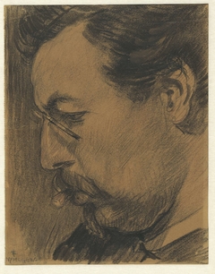 Portret van de kunstschilder Leendert Adriaan Schilt by Leo Gestel