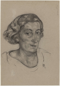 Portret van Jo Bauer-Stumpff by Richard Roland Holst