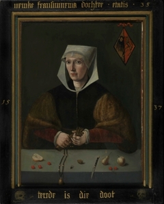 Portret van Ymke Frans dr. Minnema by Meester van de Minnema Portretten