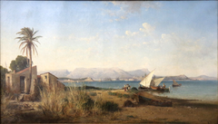 Rade de Toulon, vue des Sablettes by Vincent Courdouan