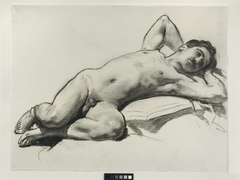 Reclining Male Nude (Nicola D'Inverno) by John Singer Sargent