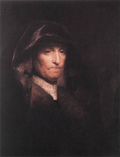 Rembrandt's mother by Rembrandt