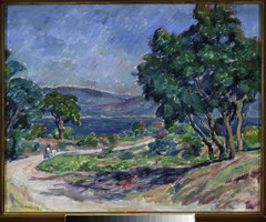 Road in Saint-Tropez by Józef Pankiewicz