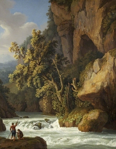 Rocky Landscape with Anglers by Jacob Philipp Hackert