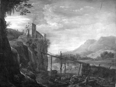 Ruin of a Castle on a Rock by Herman Saftleven