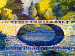 Sacré Bleu Park Bridge by Louis Ebarb